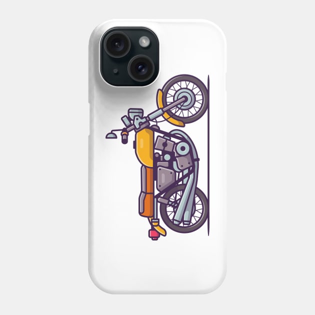 Retro Motorbike (2) Phone Case by Catalyst Labs