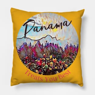 Panama Treats You Best (artsy landscape) Pillow