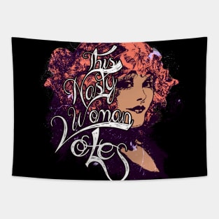 This Nasty Woman Votes Retro Vintage Tapestry