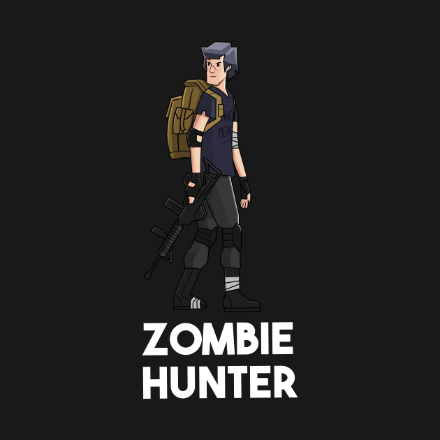 Zombie hunter halloween cool by Ajiw