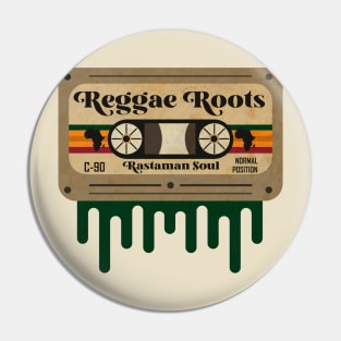 Reggae Roots Cassette Pin