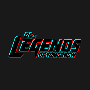 Legends of Tomorrow Logo - Glitch Black T-Shirt