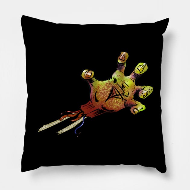 Zombie Hand! Pillow by Eltricky