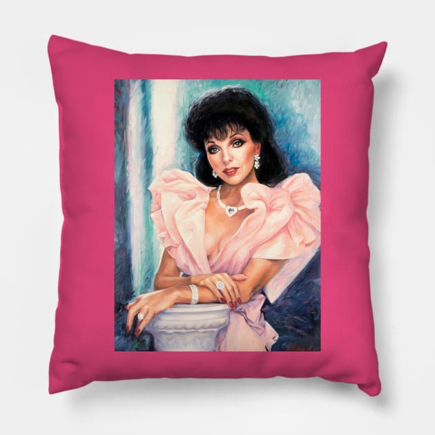 Joan Collins Pillow by Scum & Villainy