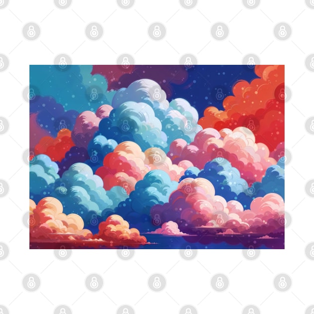 Colorful Clouds by ANVC Abstract Patterns