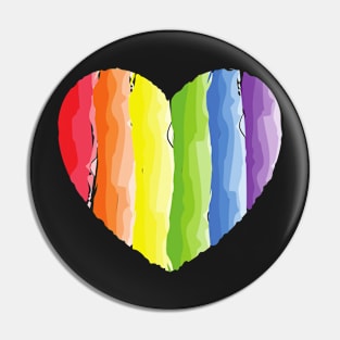 LGBT, LGBT Heart, LGBT Shirt, LGBT Love, LGBT Gift, Heart LGBT Pin