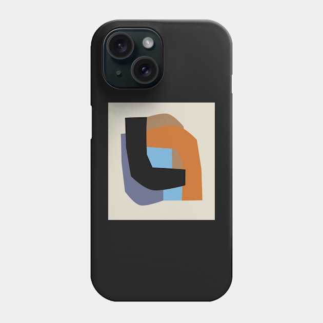 Autumnal Geometric Composition Phone Case by JuncaArtPrints