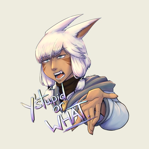 Sassy Y'shtola (Y'stupid or WHAT) by MutationIvori