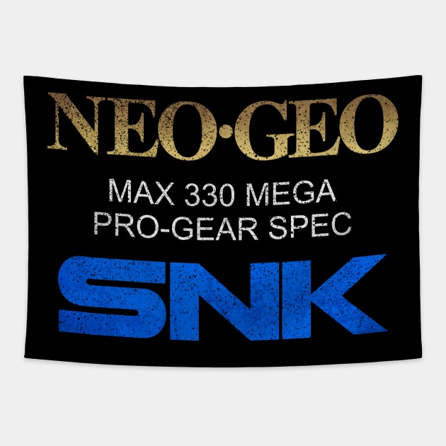 Neo Geo Pro Gear Spec Gold Retro Design Tapestry by Super Retro City