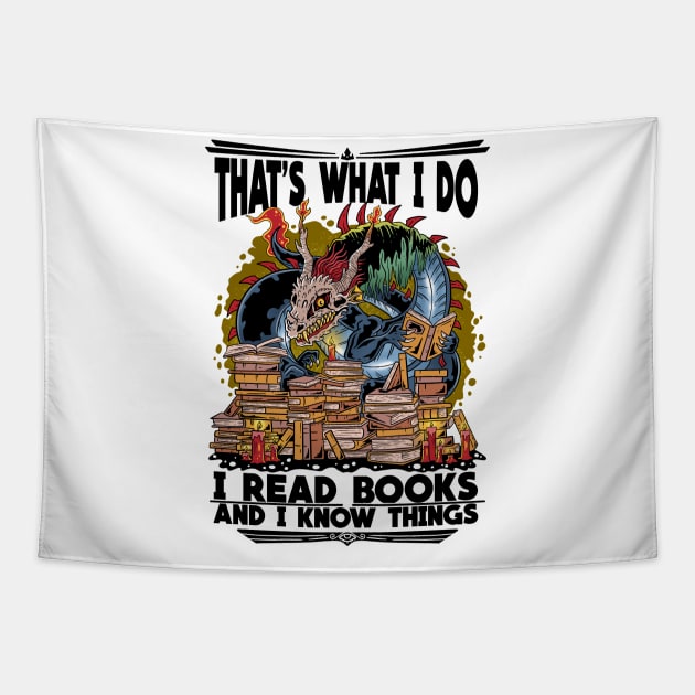 Read, Roar, Repeat: The Book Dragon's Creed Tapestry by Holymayo Tee