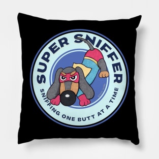 Cute Funny Super Sniffer Doxie Dachshund Pillow