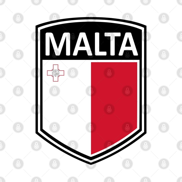 Flag Shield - Malta by Taylor'd Designs