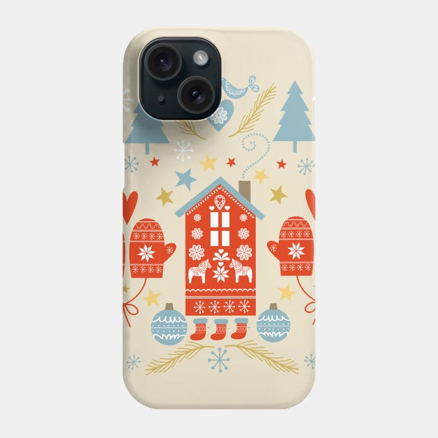 Cozy Laplander Christmas Pattern Phone Case by LittleBunnySunshine