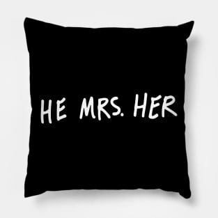 Love Story Black Pillow