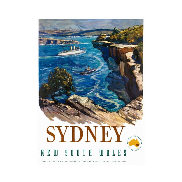 Vintage Travel Poster Australia Sydney 2 by vintagetreasure