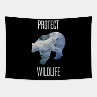 Protect wildlife - polar bear Tapestry