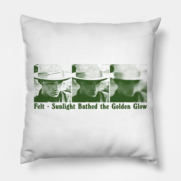 Felt / Sunlight Bathed the Golden Glow ••• 80s Aesthetic Design Pillow by unknown_pleasures