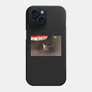 Hummingbird feeding Phone Case