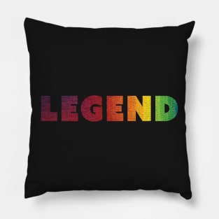 Legend Rainbow Yarn Pillow