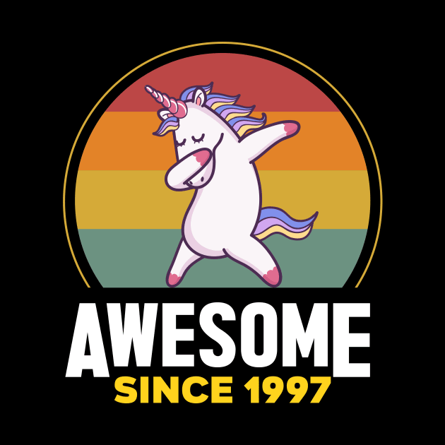 Unicorn Cute, Awesome Since 1997, Born In 1997 Birthday by GEMEARNARNSYAK