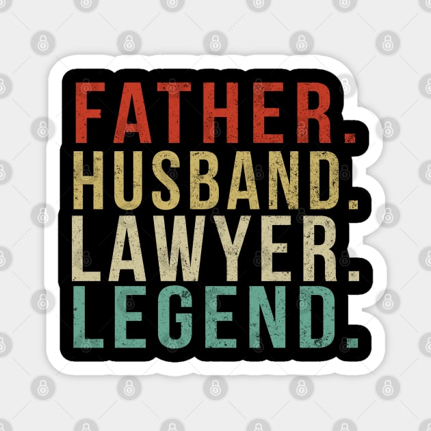 Lawyer Dad Vintage/ Father. Husband. Lawyer . Legend. Magnet by PGP