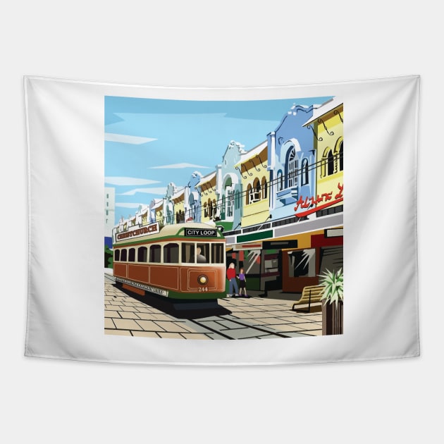 New Regent Street, Christchurch Tapestry by irajane