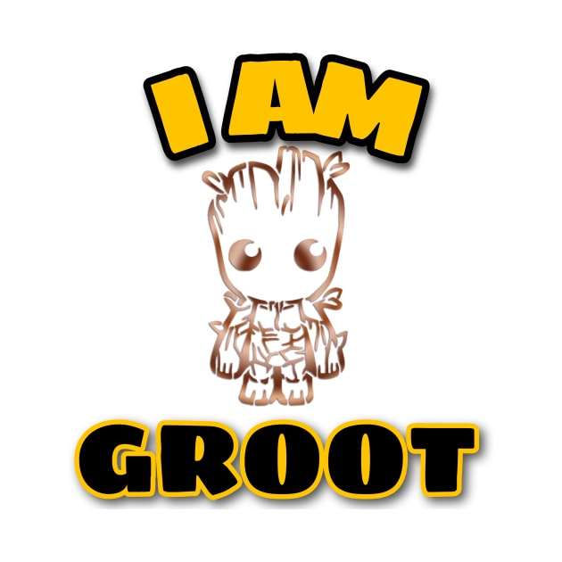 I AM GROOT by Cool Art Clothing