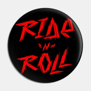 Ride ’n’ Roll Cyberpunk Cycling Graphic - Red Pin