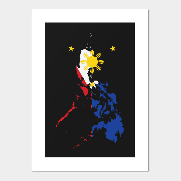 Filipino Map Philippines Flag Philippines Flag Posters And Art Prints Teepublic