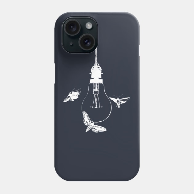 Moths Beat Themselves to Death Against the Lights Phone Case by Modest_Mouser