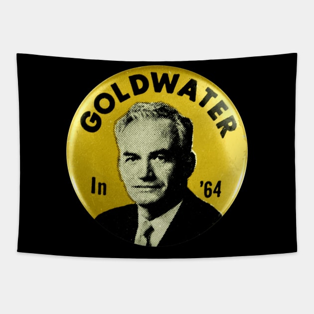 Goldwater in '64 Presidential Campaign Button Tapestry by Naves