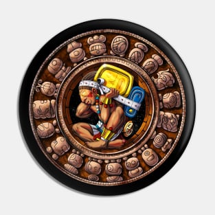 Ancient Mayan Calendar Pin