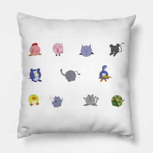 Cute Chubby Animals Pillow