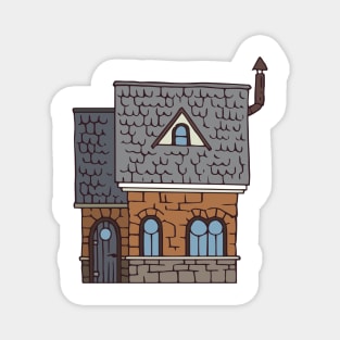 Brown Brick House Magnet