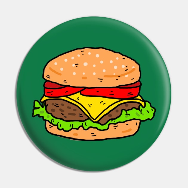 Burger Pin by nickcocozza