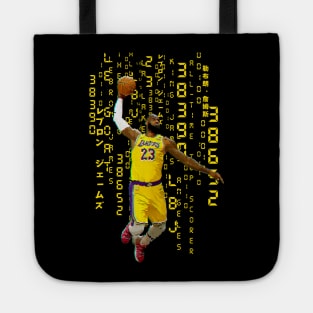 LBJ Gold Matrix Tote