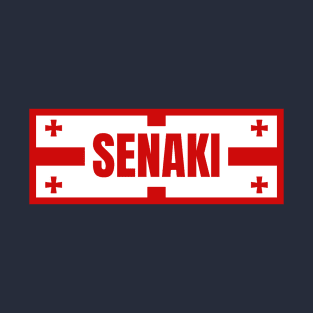 Senaki City in Georgian Flag Design T-Shirt