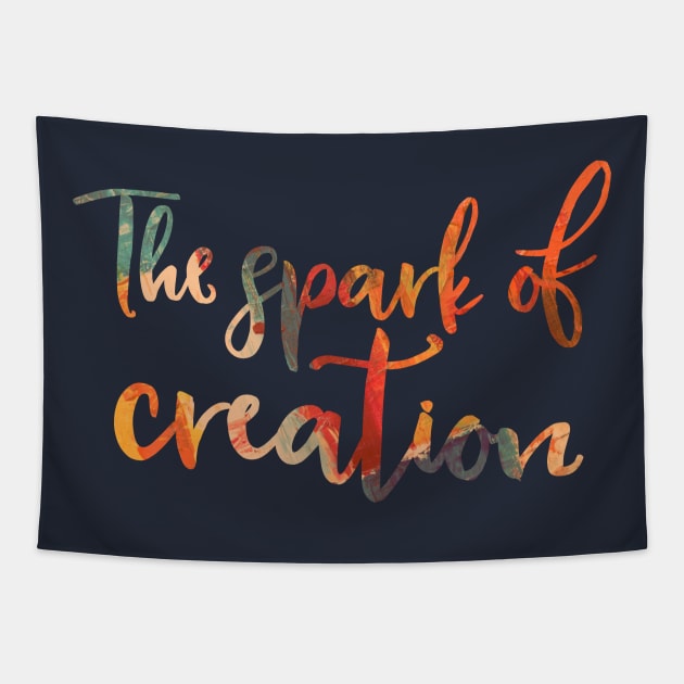 The Spark of Creation Tapestry by TheatreThoughts