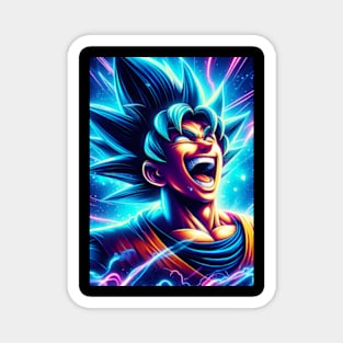 Goku super saiyan laugh Magnet