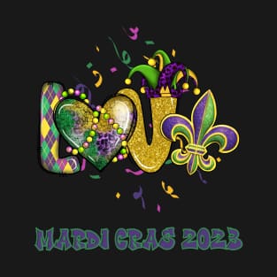 Mardi Gras 2023 Love T-Shirt