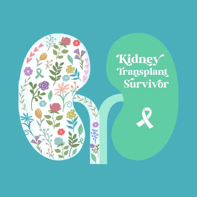 Kidney Transplant Wildflowers Original Design by Wildey Design