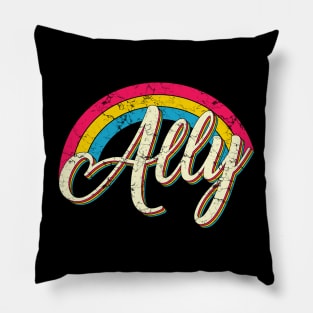 Proud Ally Pansexual Flag LGBT Pride Pillow