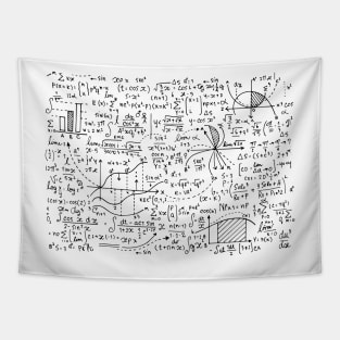 Math Equations and Mathematical Patterns Tapestry