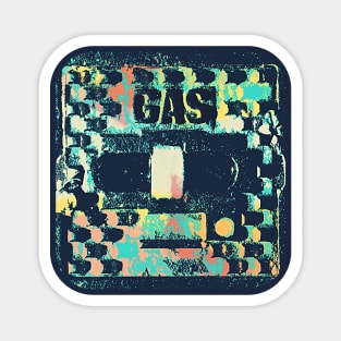 Gas surface box / access cover in colorful vintage look. Magnet