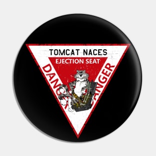 F-14 Tomcat - Tomcat Naces Ejection Seat - Grunge Style Pin