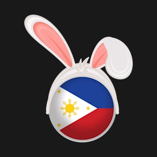 happy easter Philippines bunny ears flag cute designs T-Shirt