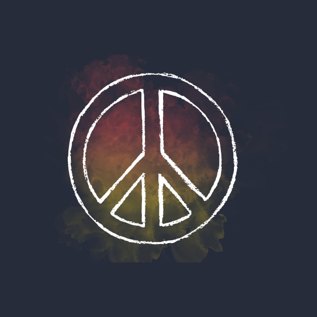 Tie-dye Peace Sign by AwkwardTurtle