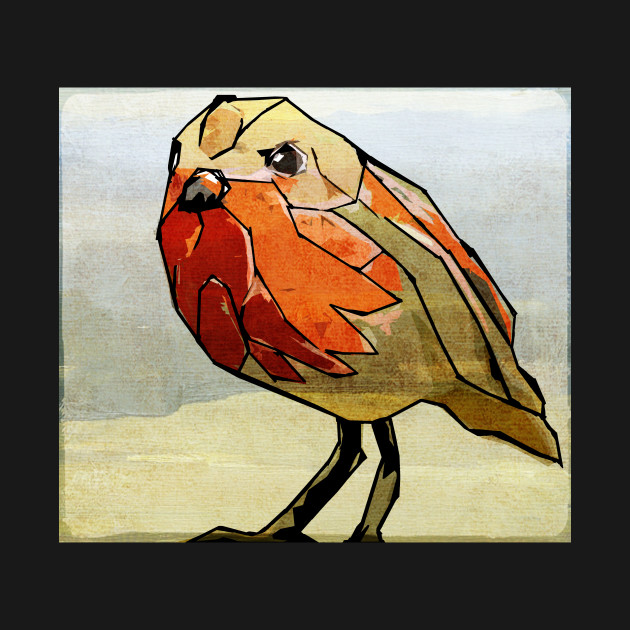 Simple Modern Digital Pop Art Bird In Red Bird Kids Long