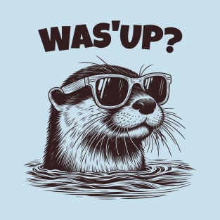 Cool Sea Otter Says Wassup T-Shirt