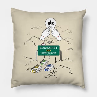 Eucharist: Highway to Heaven 'animated' Pillow